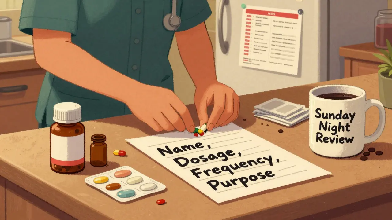 How to Organize a Medication List for Caregivers and Family