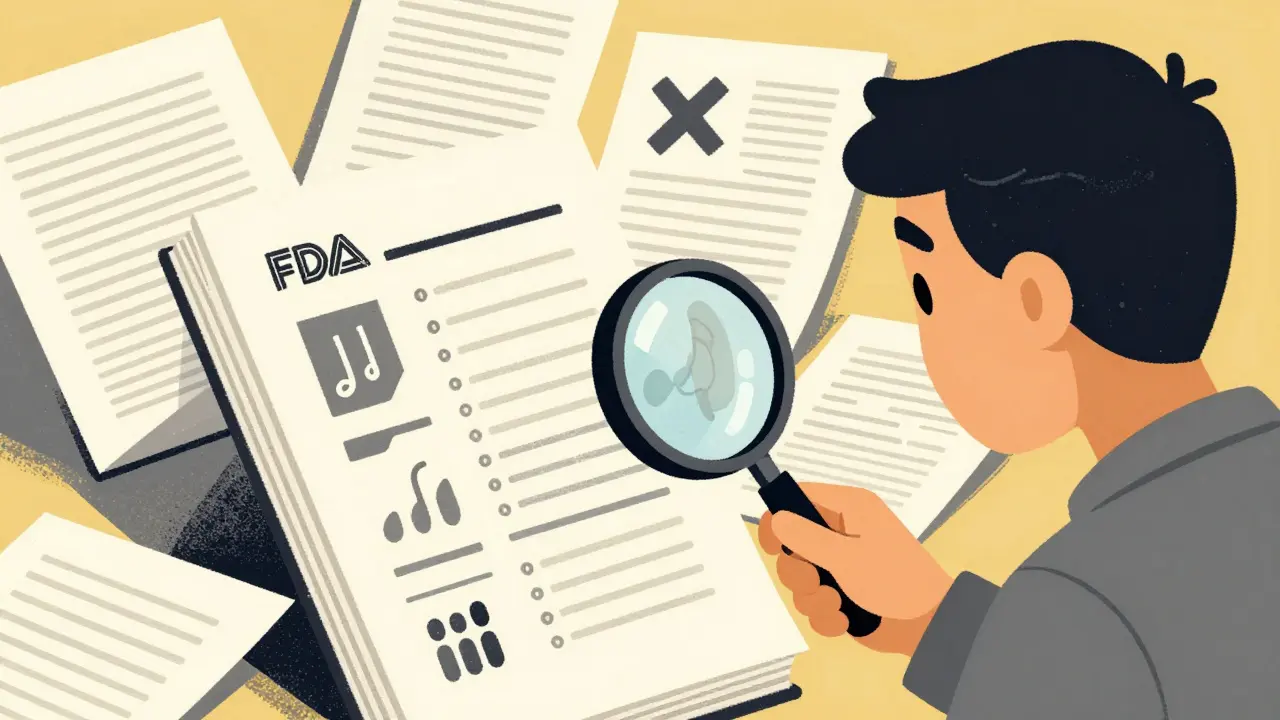 Character searching through documents for authorized generic drug list