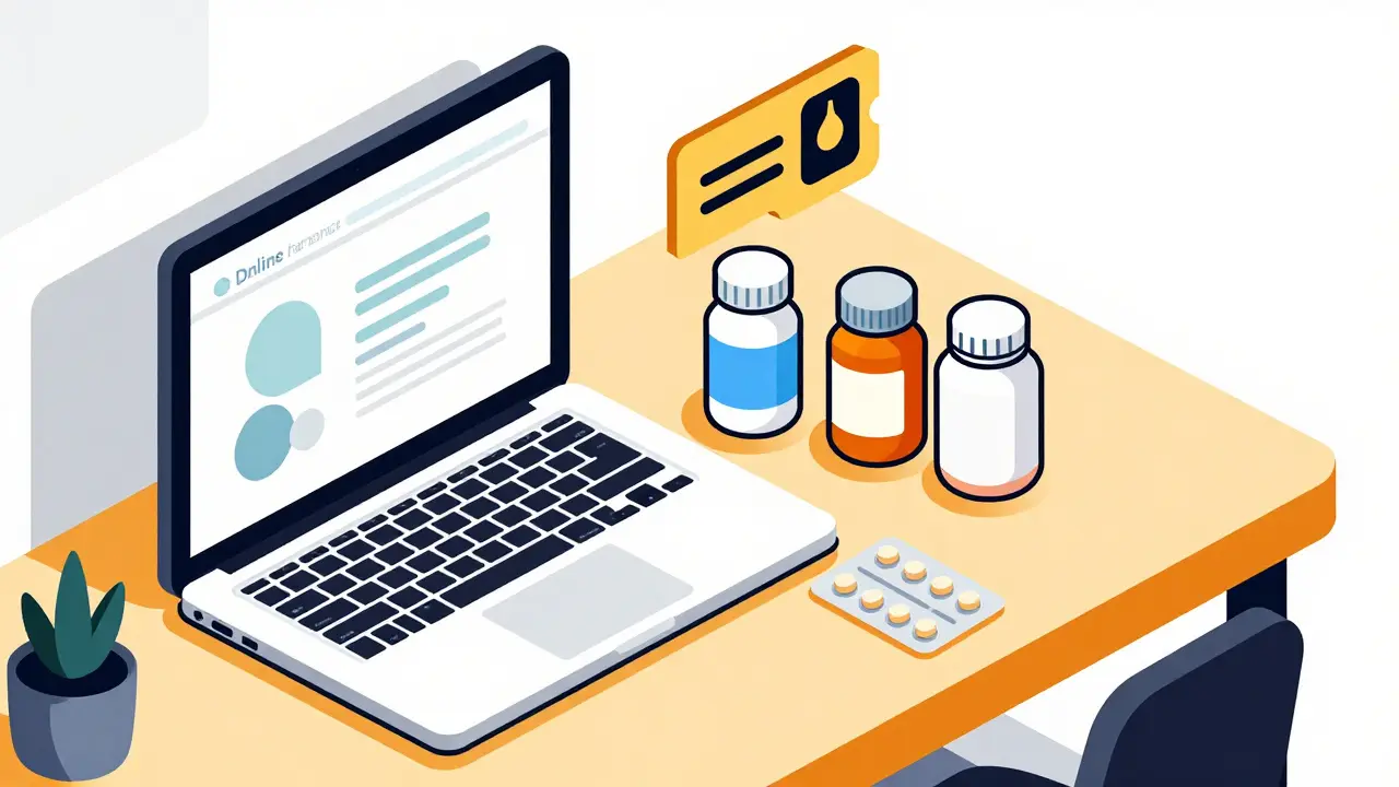 Online shopping for allergy meds with different pill types