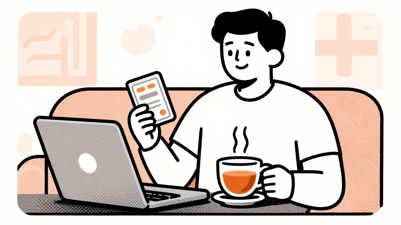 Person enjoying peace of mind with affordable meds