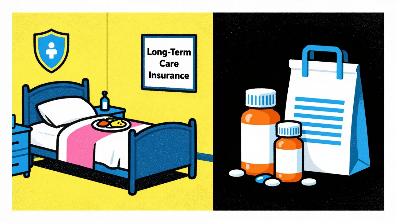 Long-Term Care Insurance and Generic Drugs: Who Pays in Nursing Homes?